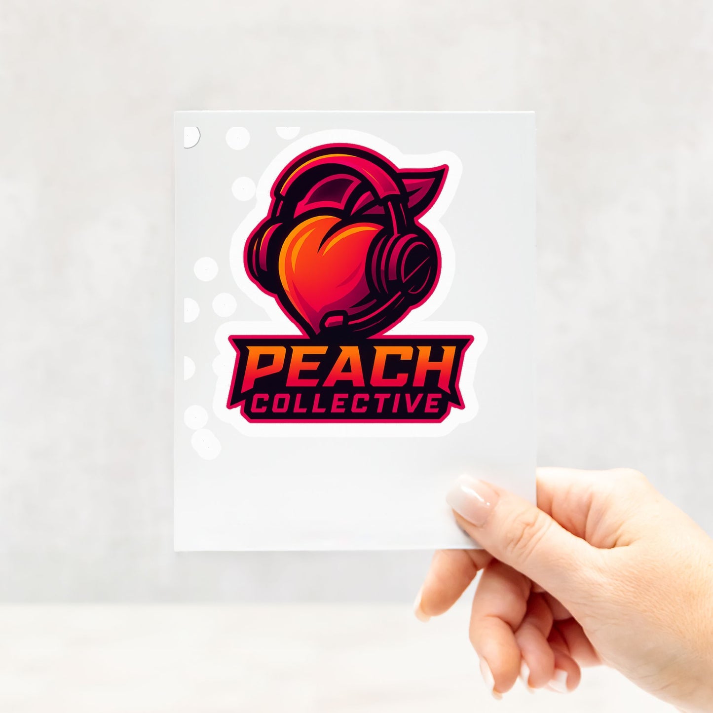 Peach Collective Kiss Cut Stickers - 4" x 4"