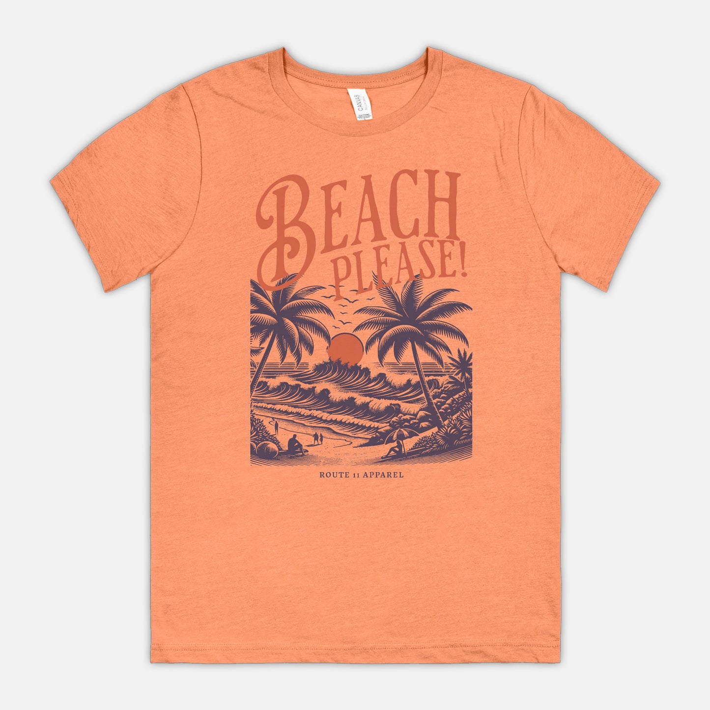 Beach Please Bella Canvas Unisex Tee