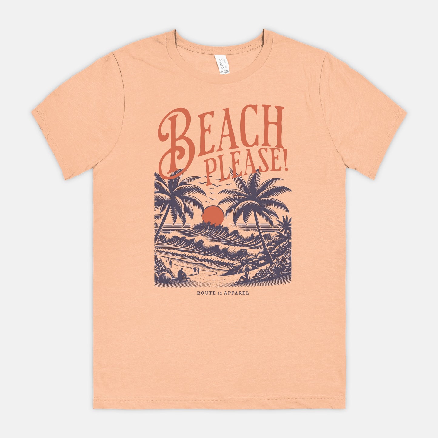 Beach Please Bella Canvas Unisex Tee