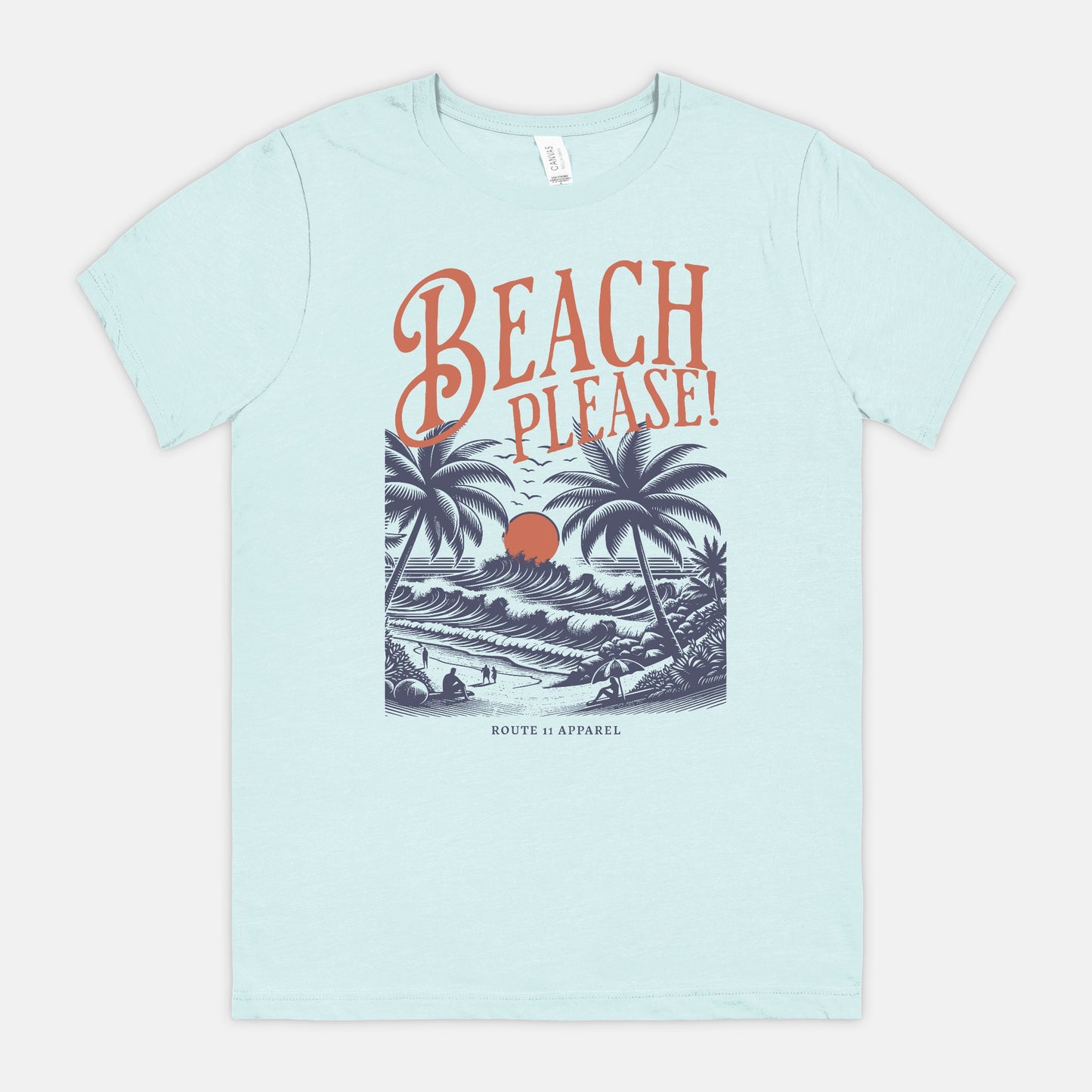 Beach Please Bella Canvas Unisex Tee