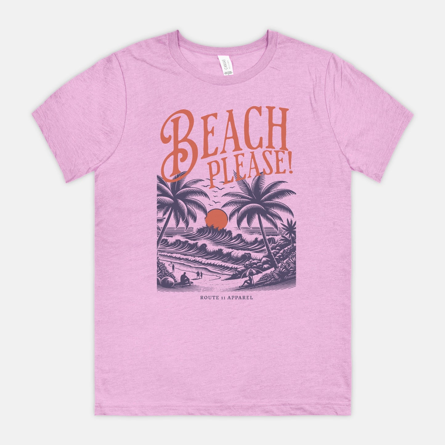 Beach Please Bella Canvas Unisex Tee