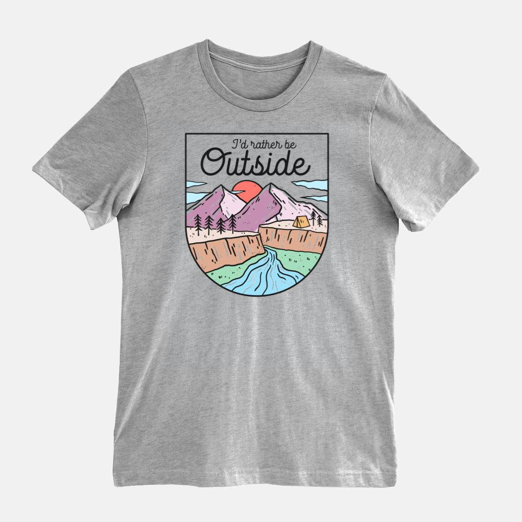 I'd rather be outside Bella Canvas Unisex Tee