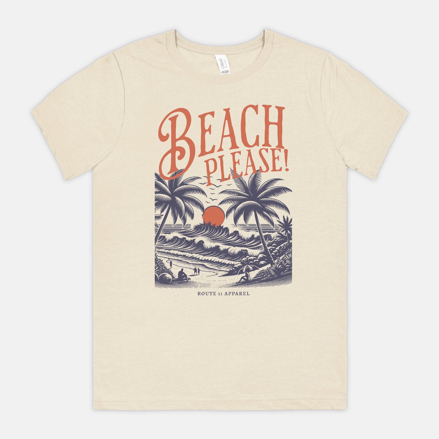 Beach Please Bella Canvas Unisex Tee