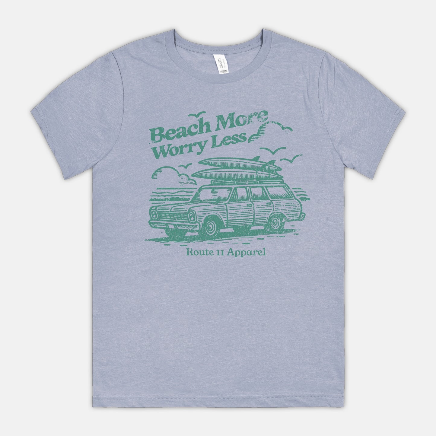 Beach More Worry Less Bella Canvas Unisex Tee