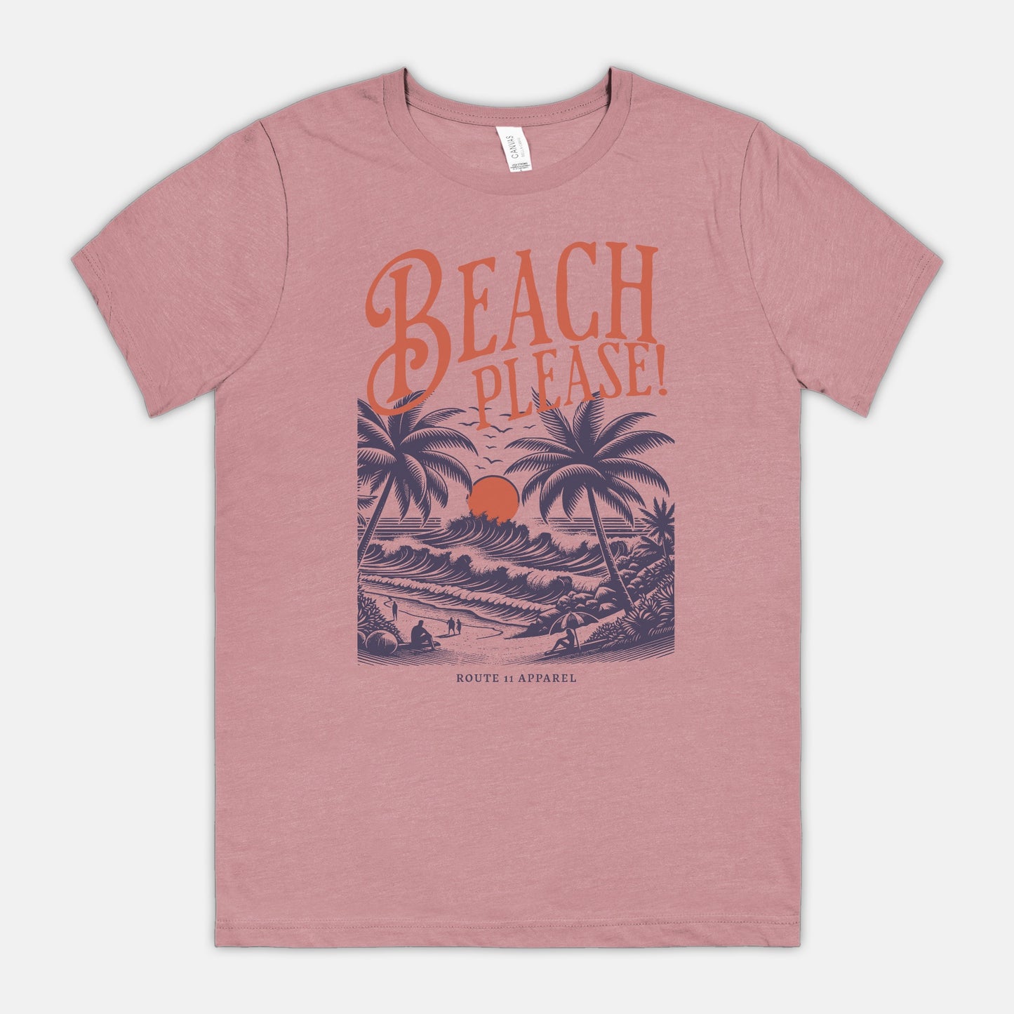 Beach Please Bella Canvas Unisex Tee