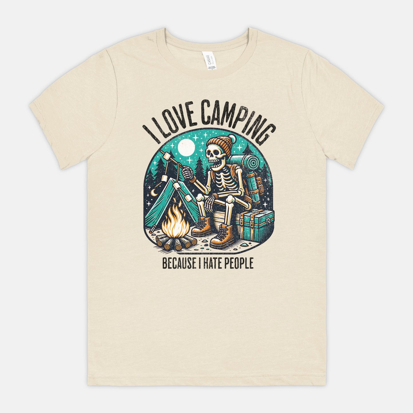 I love Camping because I hate People Unisex Tshirt