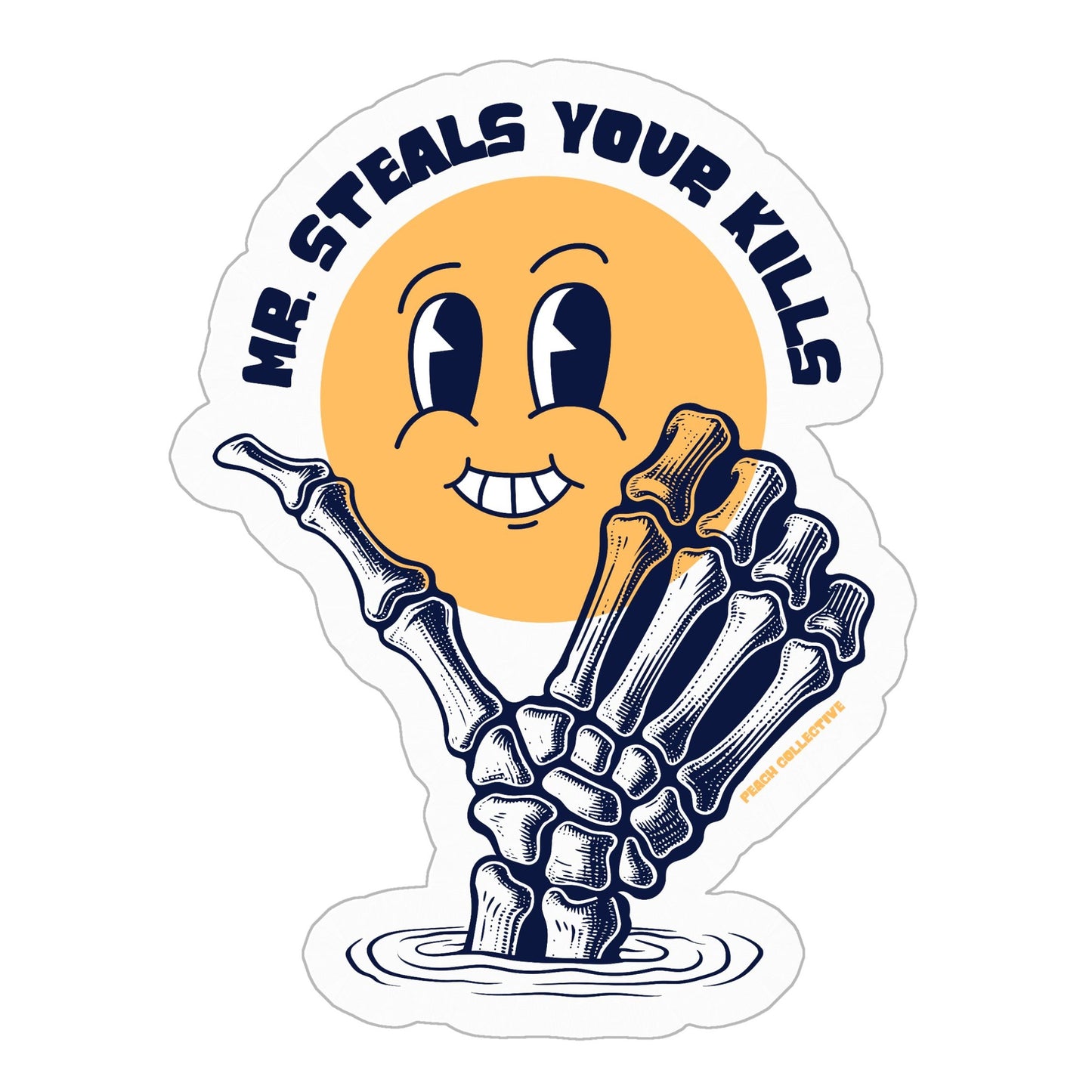 Mr. Steals Your Kills Kiss Cut Stickers - 3" x 3"