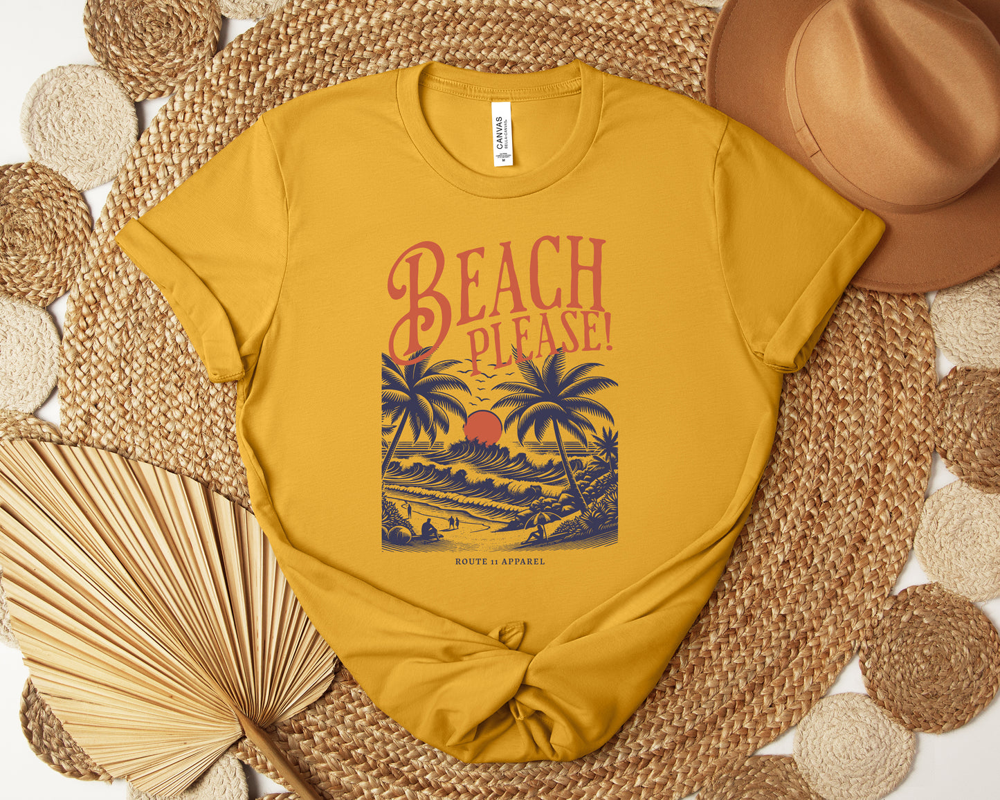 Beach Please Bella Canvas Unisex Tee