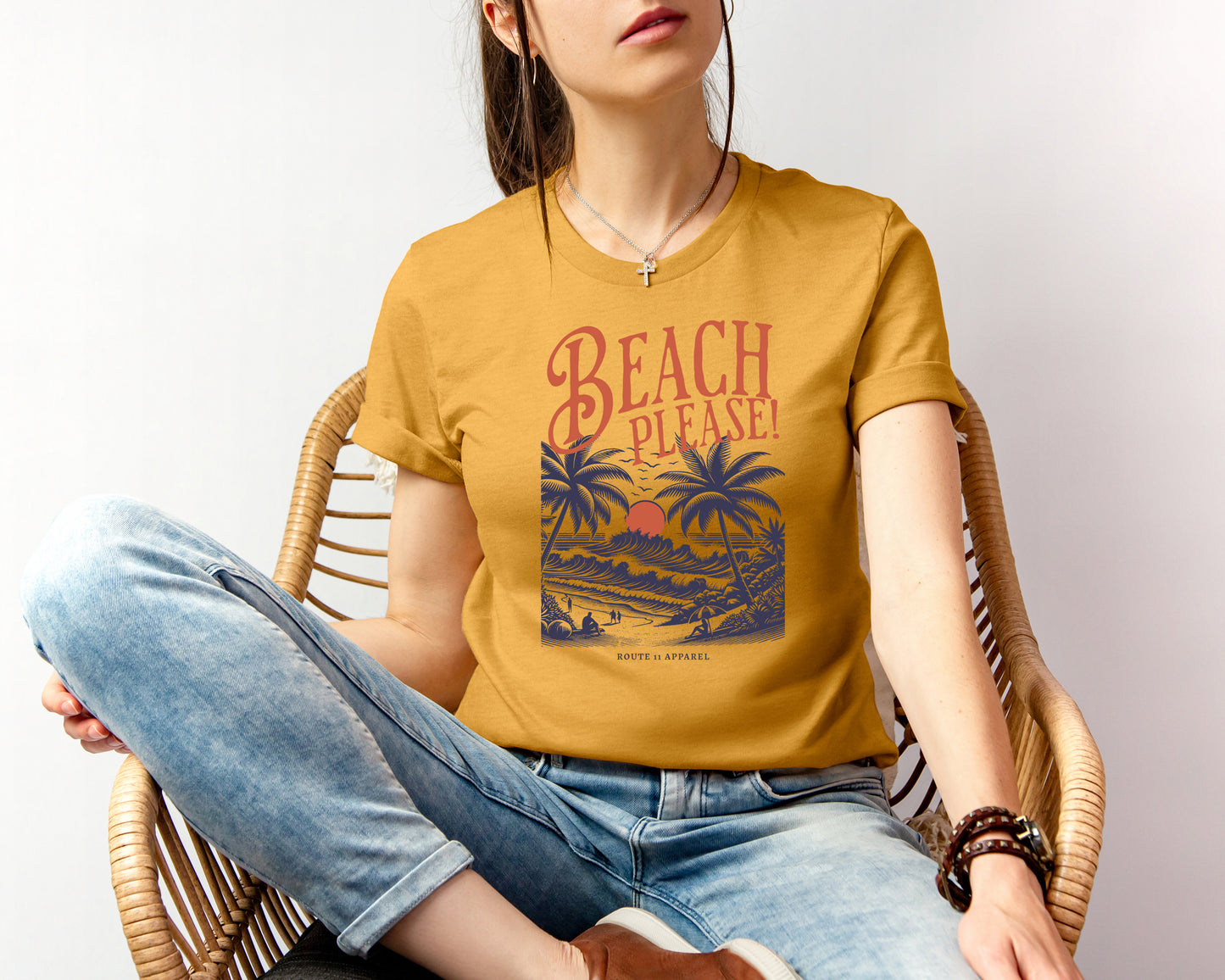 Beach Please Bella Canvas Unisex Tee