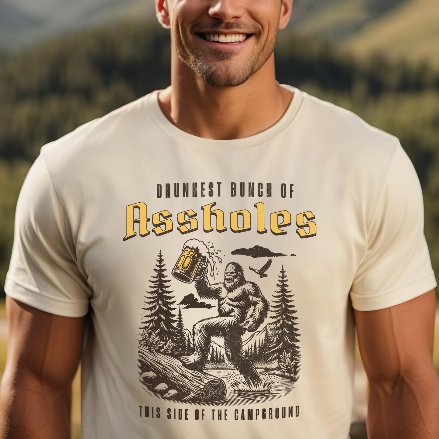 Drunkest Bunch Of Assholes Bella Canvas Unisex Tee