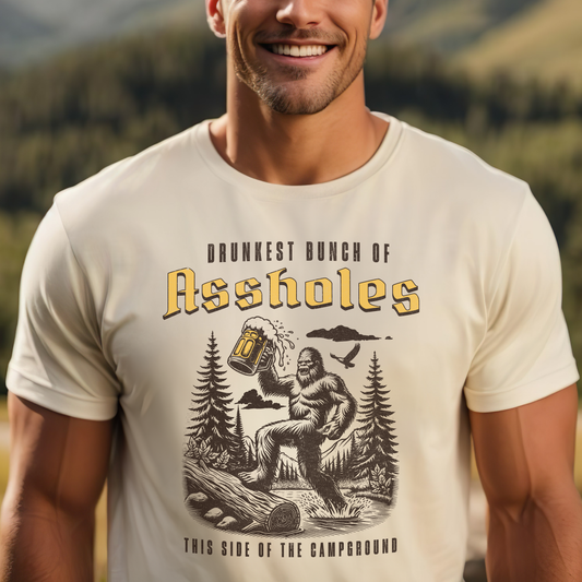 Drunkest Bunch Of Assholes Bella Canvas Unisex Tee