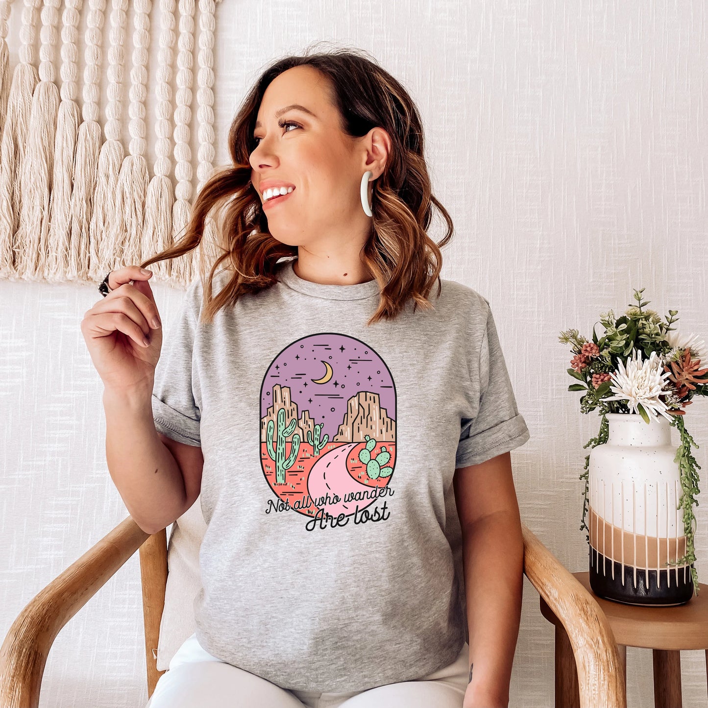 Not all who wander are lost Bella Canvas Unisex Tee