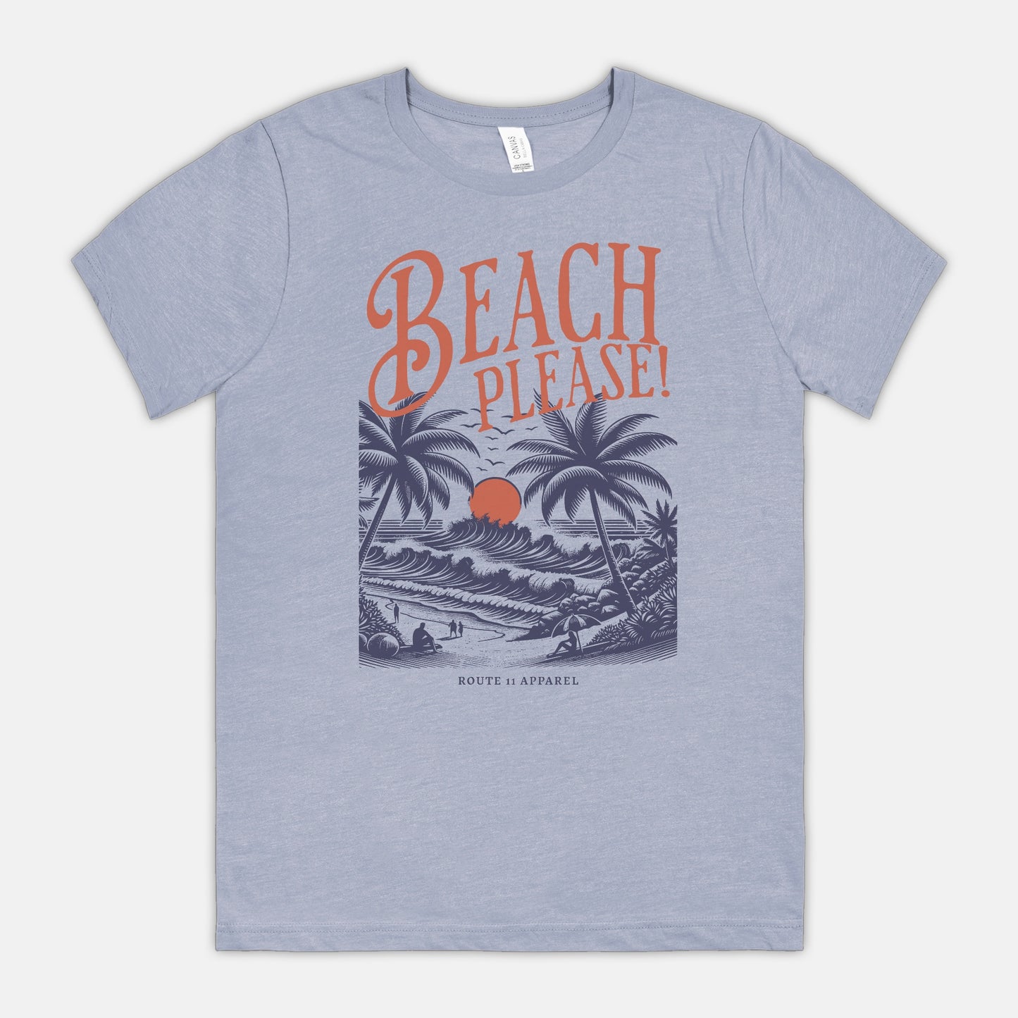 Beach Please Bella Canvas Unisex Tee