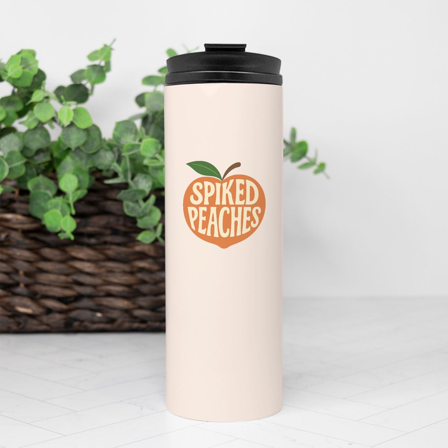 Spiked Peaches Thermal Tumbler 16 oz.