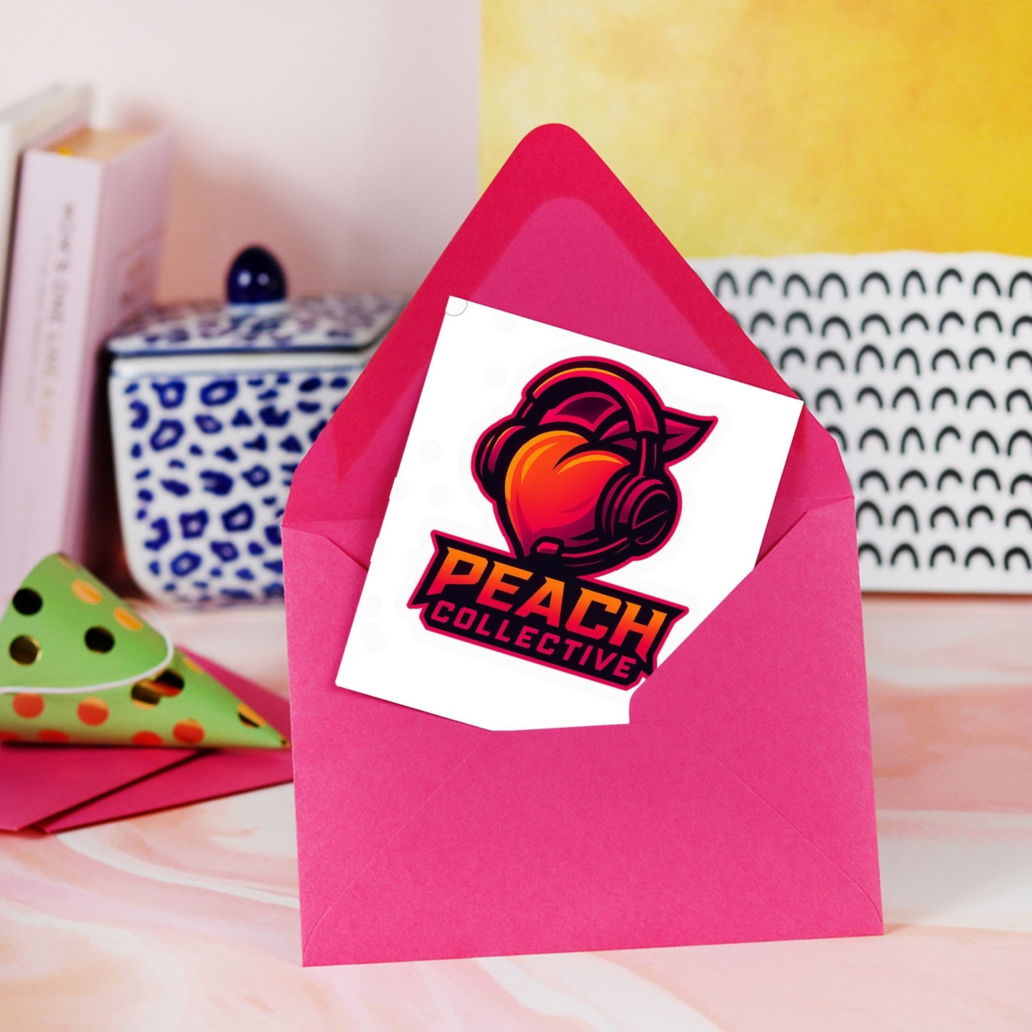 Peach Collective Kiss Cut Stickers - 4" x 4"