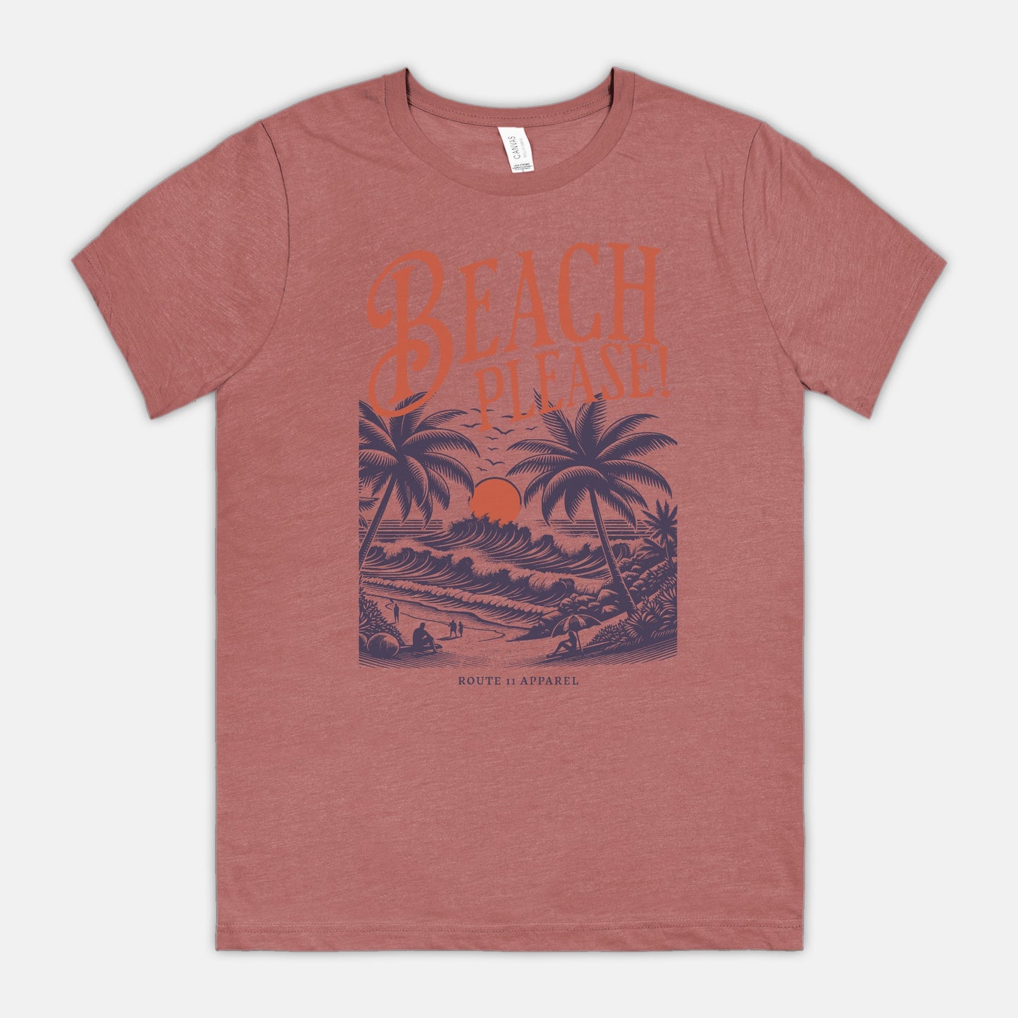 Beach Please Bella Canvas Unisex Tee