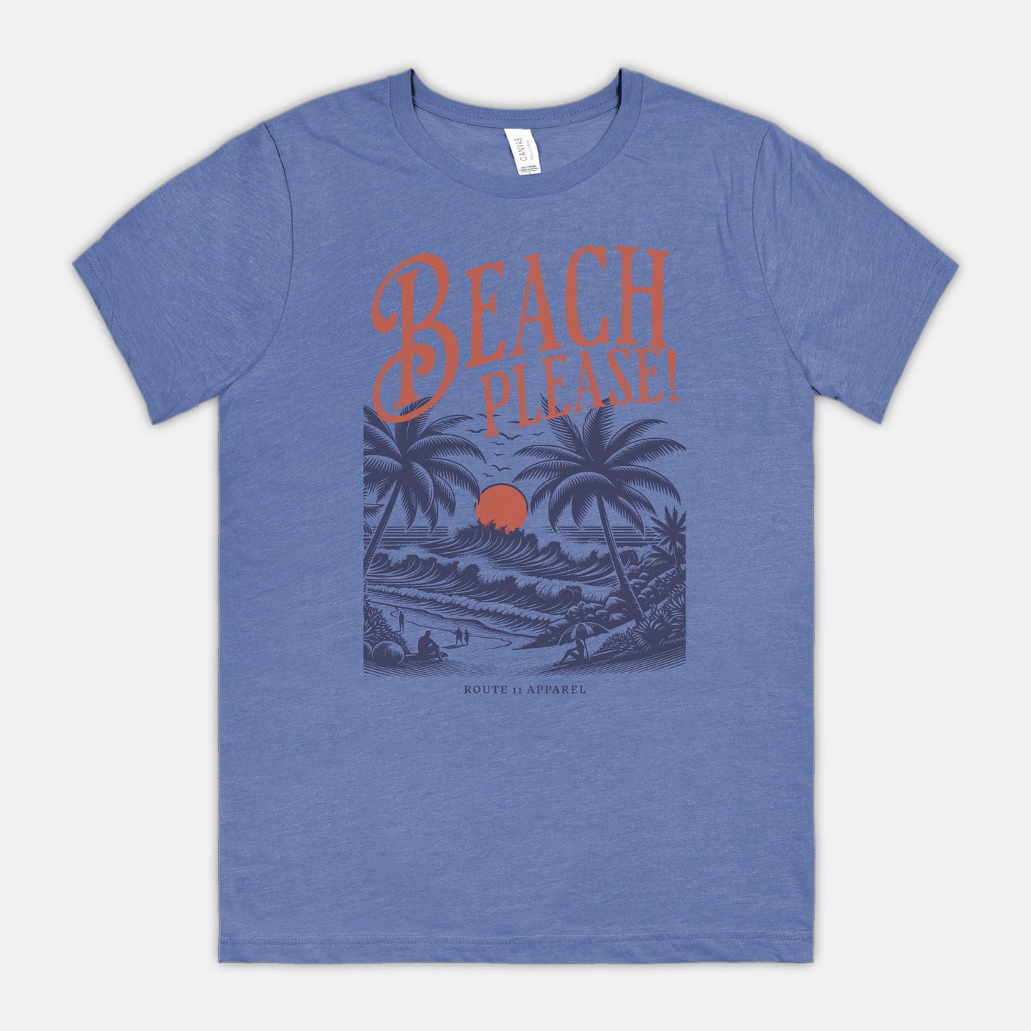 Beach Please Bella Canvas Unisex Tee