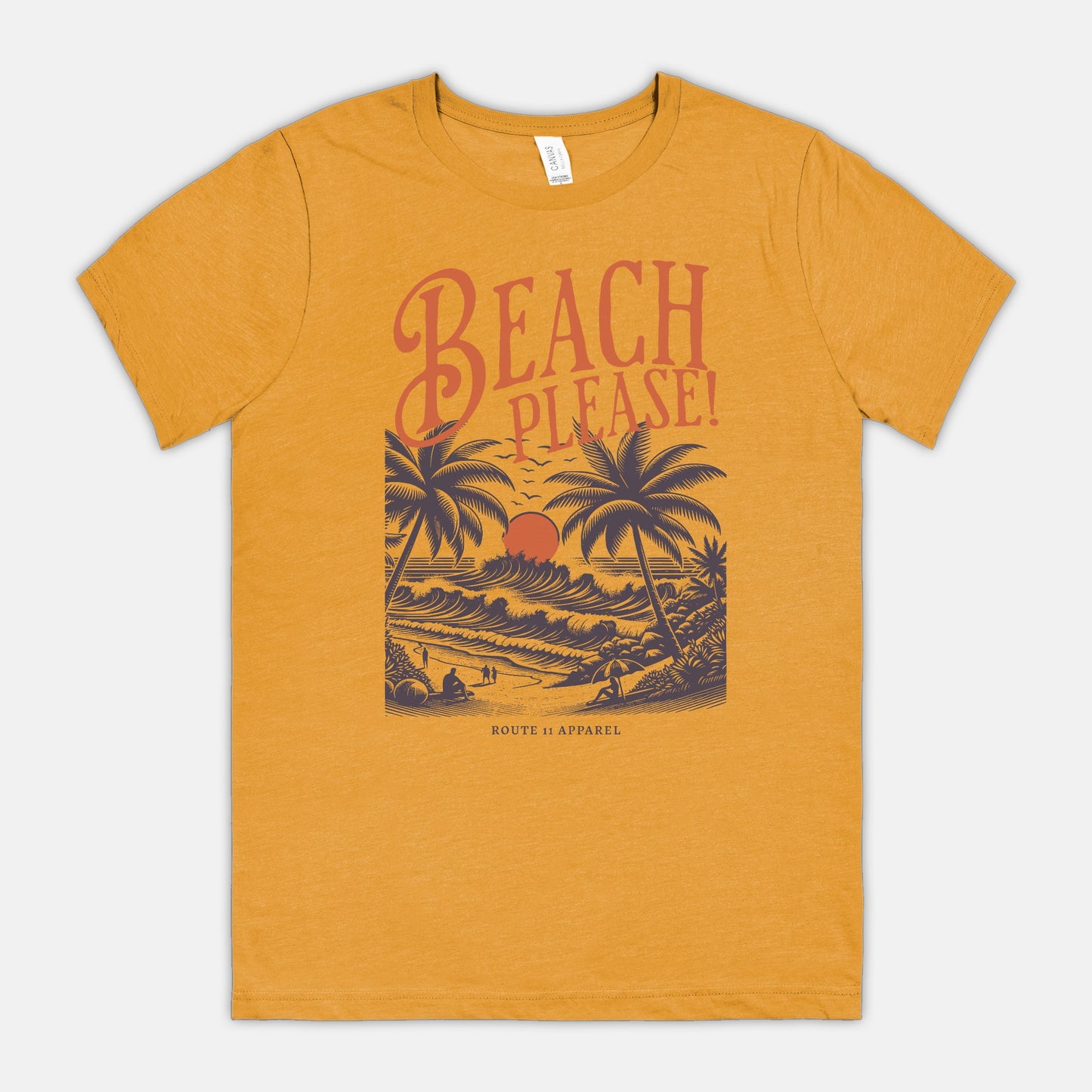 Beach Please Bella Canvas Unisex Tee