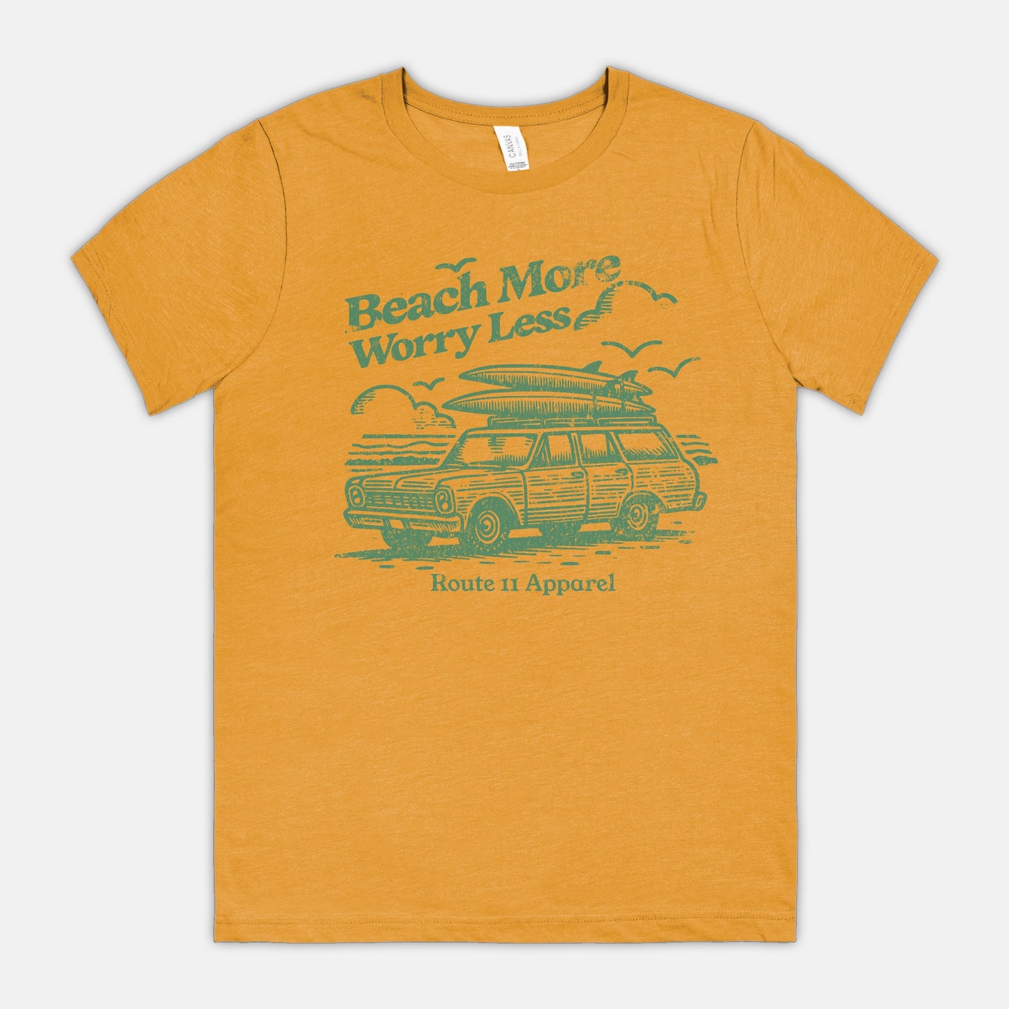 Beach More Worry Less Bella Canvas Unisex Tee