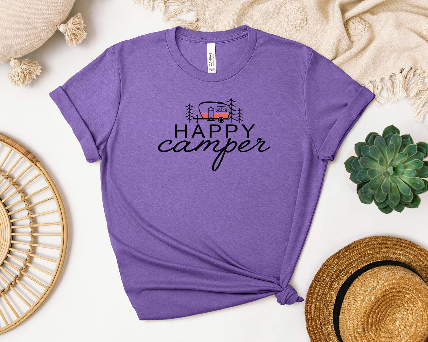 Happy Camper Bella Canvas Unisex Tee