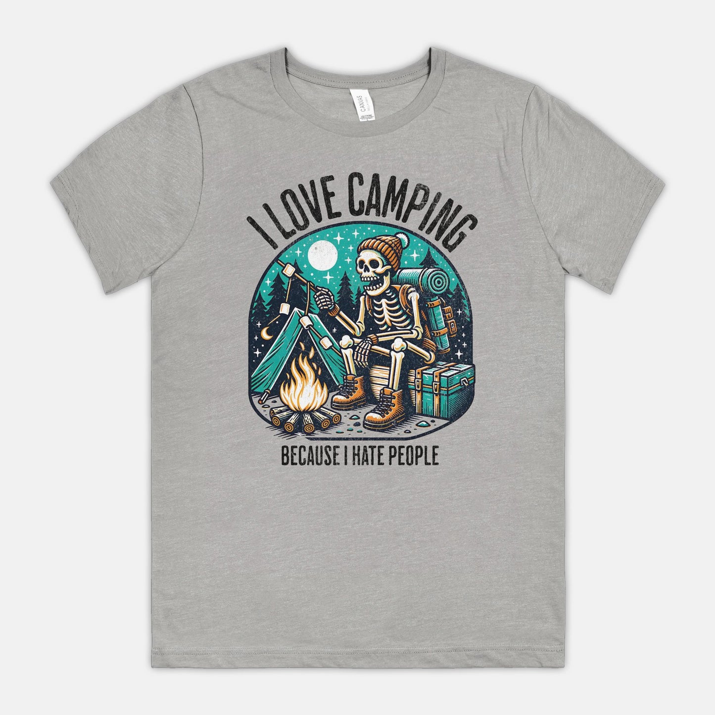 I love Camping because I hate People Unisex Tshirt