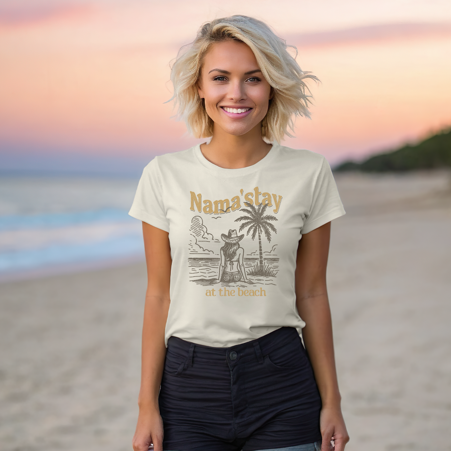 Nama'stay at the Beach Bella Canvas Unisex Tee