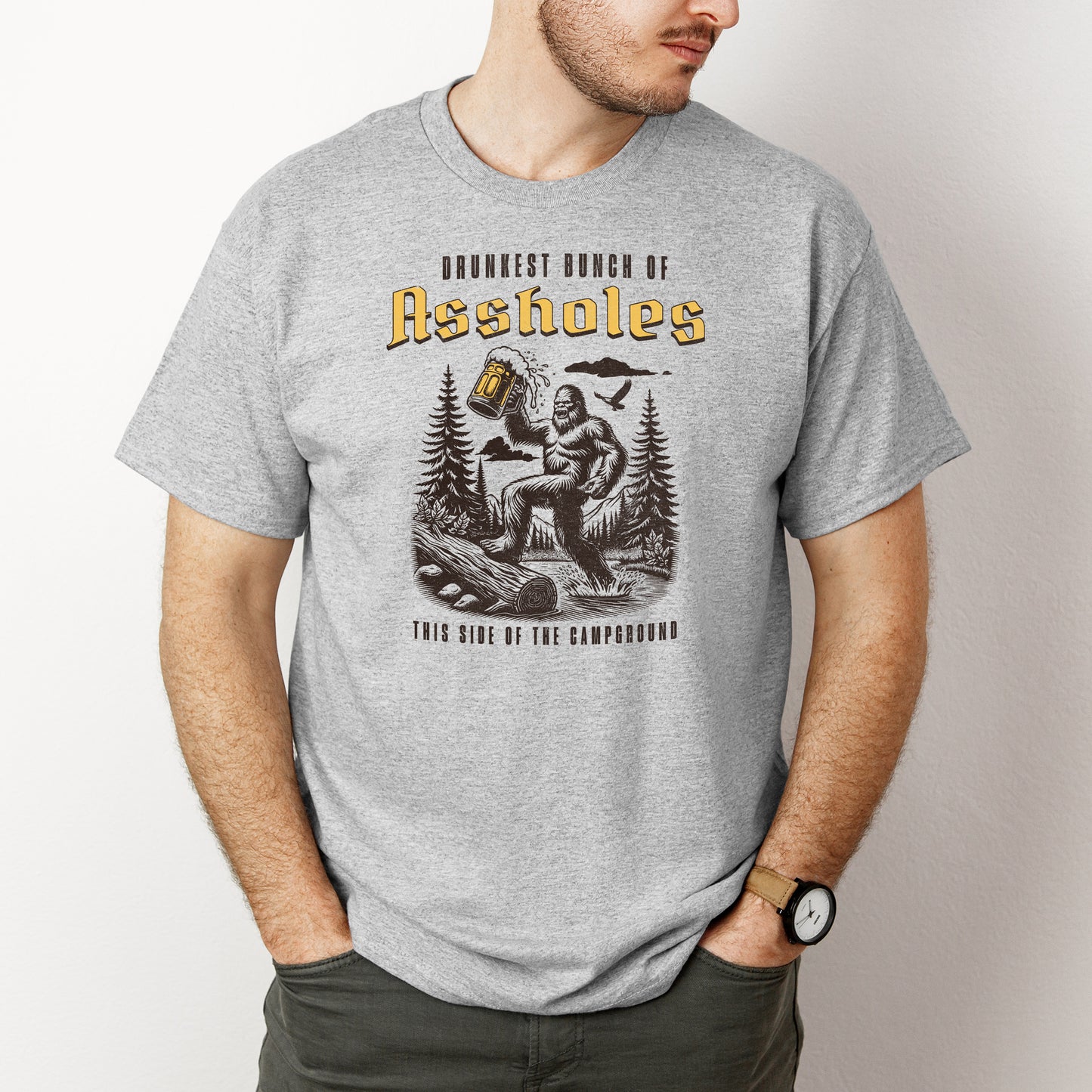 Drunkest Bunch Of Assholes Bella Canvas Unisex Tee