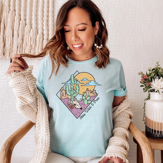 Stay Wild and Free Bella Canvas Unisex Tee